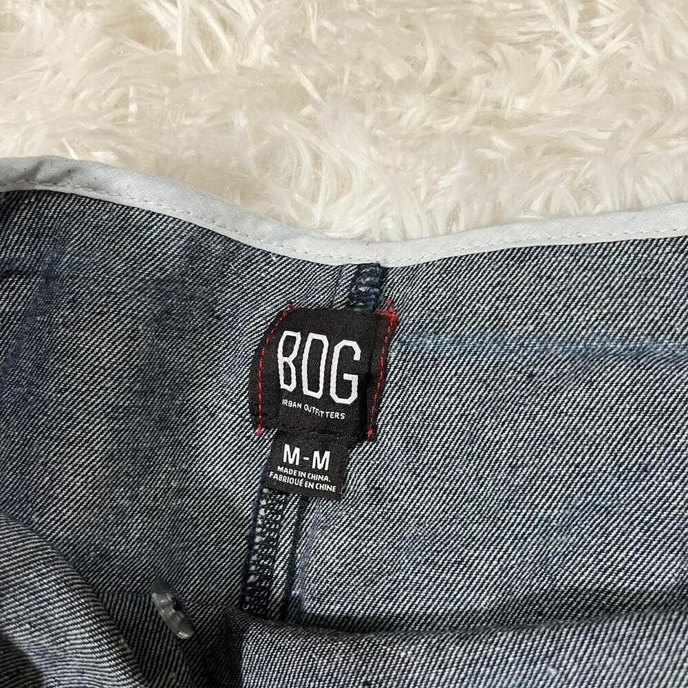 BDG Urban‎ Outfitters Navy blue denim mini skirt with white trim size M - Picture 2 of 8